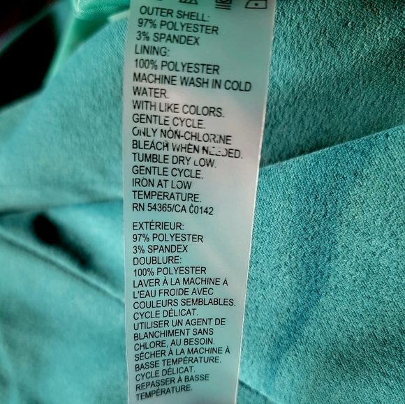 TANJAY Petite Turquoise Vintage Vest Size 14P - Picture 3 of 4